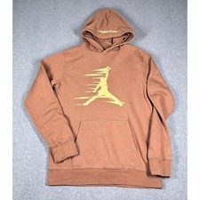Jordan MVP Hoodie Youth XL Unisex Fleece Pullover Brown Sweater