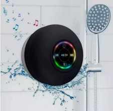 Waterproof Bluetooth Wireless Shower Speaker Bathroom Speaker LED Light  //
