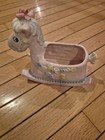 Vintage Napco 9940 Pink Rocking Horse Planter Nice Condition  — photo 3