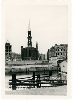 Berlin Mitte Petri Kirche Spree Ruinen nach dem Kriegsende Vintage um 1946/47