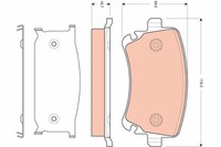 Bremsbelagsatz FÜR Audi A6 C6 (4F2), Audi A6 C6 Avant (4F5) - Trw GDB1661