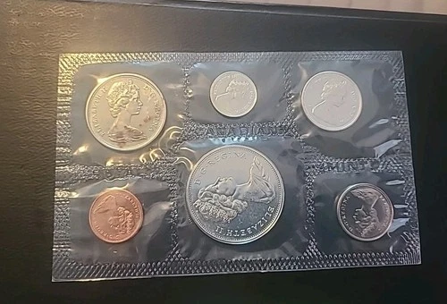 1965 Royal Canadian 6-Coin Mint Set Uncirculated Original Packaging