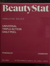 Beauty Stat: Universal Triple Action Daily Peel - 10 Treatment Wipes NIB!