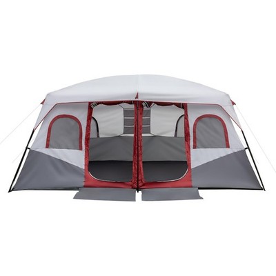 13.3 X 10 FT Instant  Canopy Tent 10 Person 2 Rooms Outdoor Shelter Camping