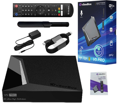 vSeeBox V5 Pro Android Media Device With Bluetooth Voice Remote Free Shipping