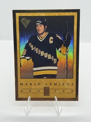1995-96 Donruss Elite Series Mario Lemieux #9 /10000 Penguins HOF