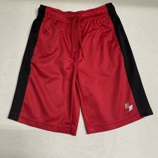 Place Sport Boys Red And Black Active Shorts With Drawstring, Size 7/8