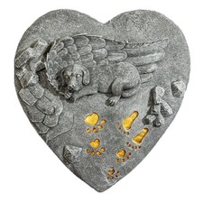 Dog Memorial Stone for Loss of Dog Sympathy Gift, Remembrance Gift with Keych...