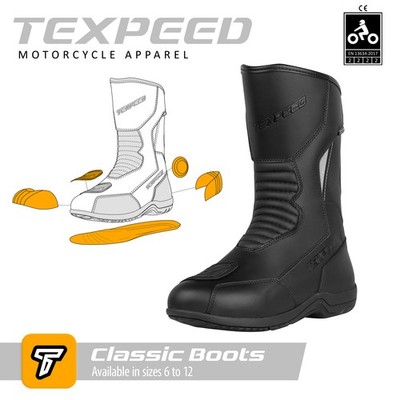 Leather Motorbike Motorcycle Boots Shoes Waterproof Touring Biker Armour