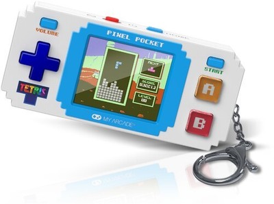 WB  MyArcade DGUNL-7083 Pixel Pocket Tetris Mini Portable Gaming System