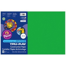 Tru-Ray Construction Paper 12x18" Festive Green