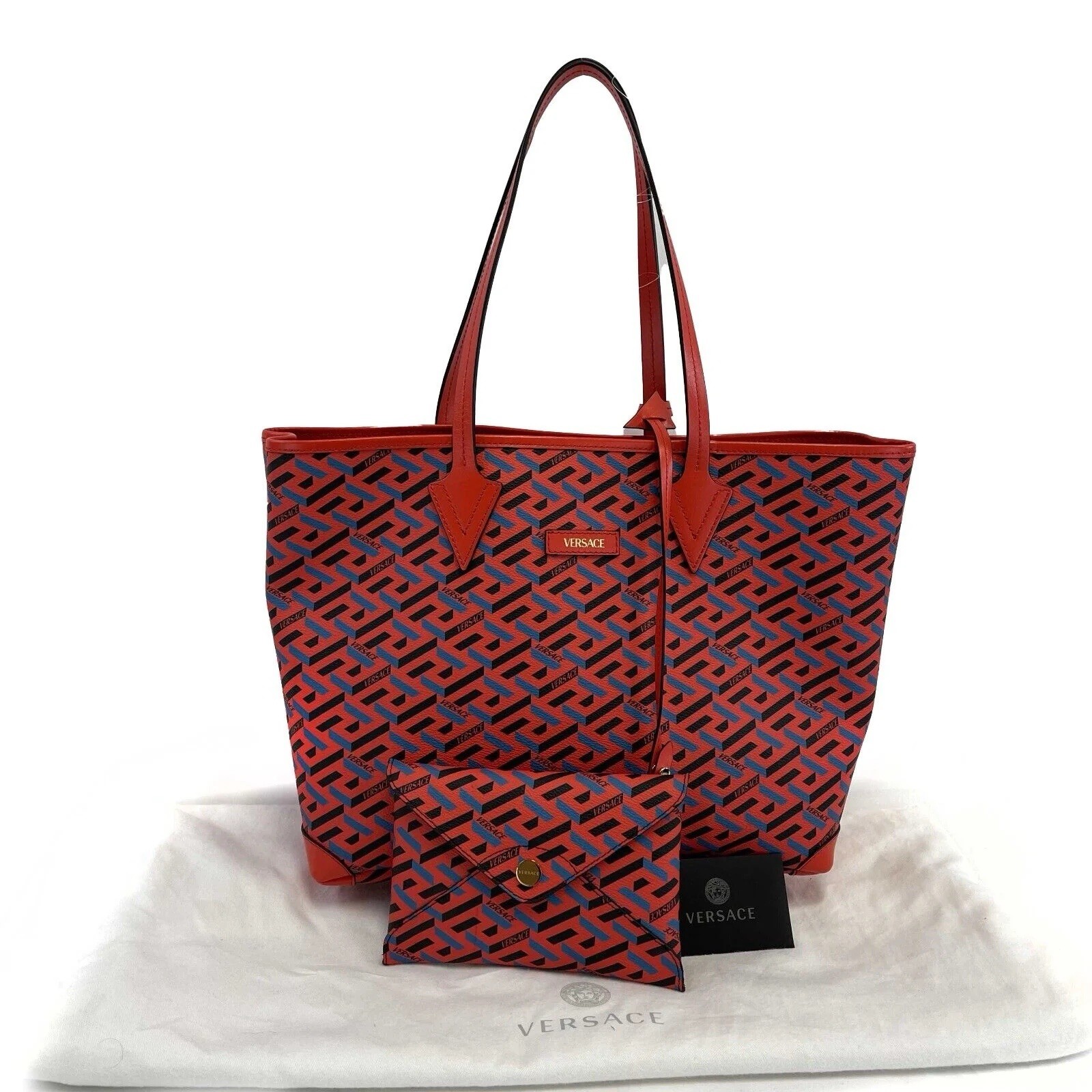 versace la greca  Red Tote
