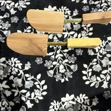 Wood and Metal Shoe Trees with Spring and Brass Hardware