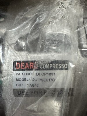 Dearl A/C AC air condition compressor with Clutch L4 1.8L (DLCP1036) for HFC134a