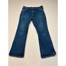 Vintage Rustler Mens Medium Wash Straight Leg Denim Jeans Made in USA 36x30