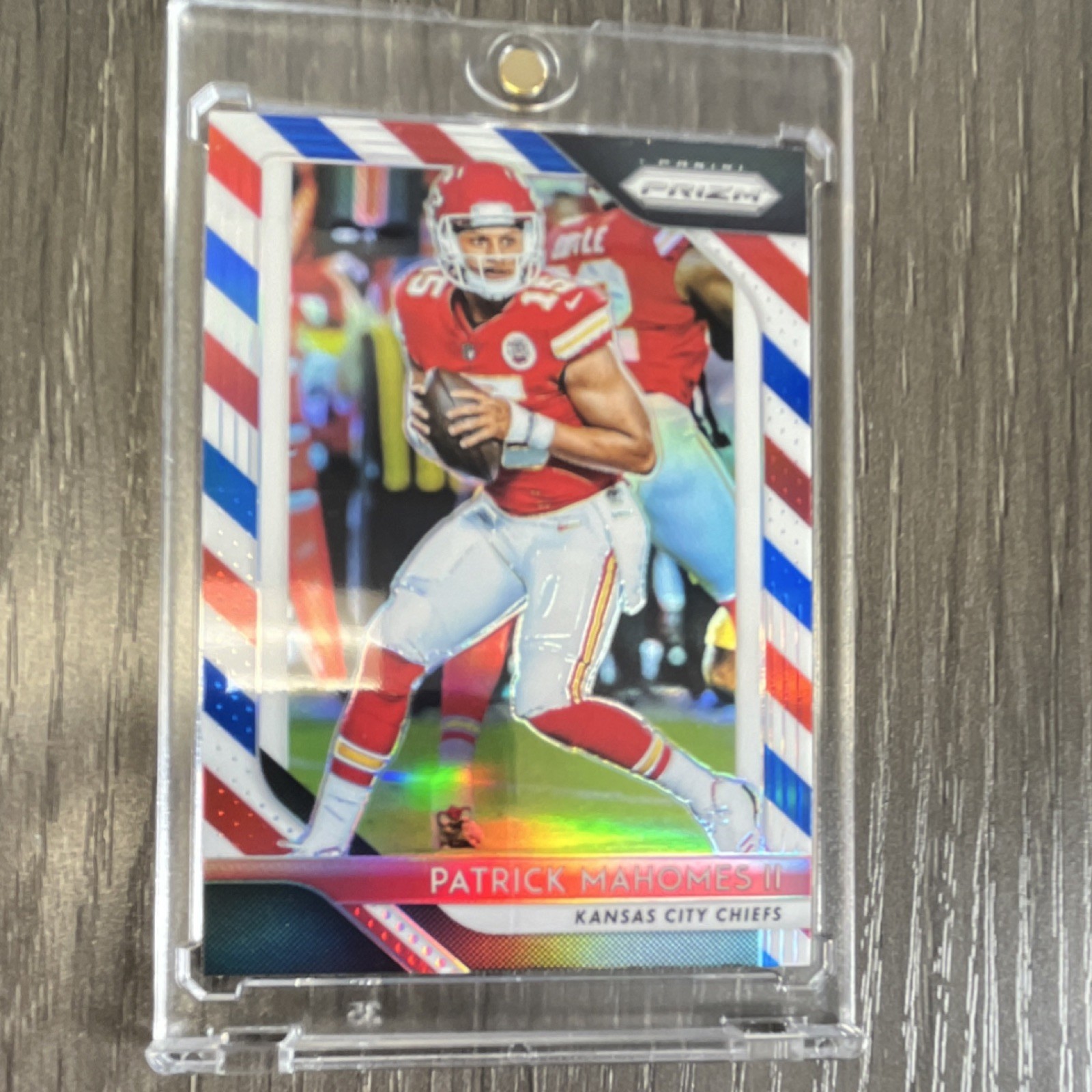 2018 Panini Prizm Patrick Mahomes II #102 Red White Blue Prizm Chiefs NFL