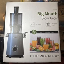 Aeitto Cold Press Juicer with 5.3“ Extra Large Feed Chute for Whole Fruits & Veg