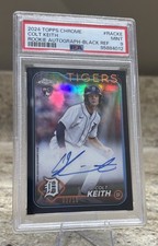 2024 Topps Chrome - Rookie Autographs Colt Keith Black Refractor /10 Psa 9