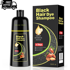 Champu Para Cubrir Canas Cabello Negro Hierbas Naturales Brillo Y Crecimiento