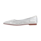 Womens Rhinestone Flats Shiny Wedding Pointed Toe Ballet Flats Bridal Shoes US10 — photo 3