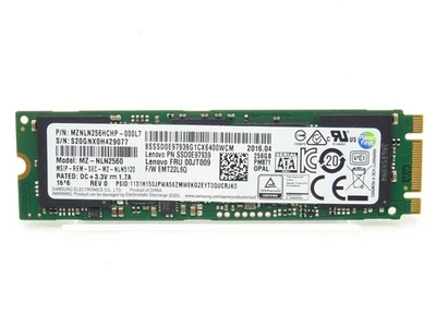Original Lenovo Solid State Drive MZ-NLN2560 - 256GB SSD- Vom Händler- - Bild 1 von 4