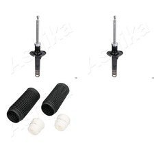 2x ASHIKA STOßDÄMPFER+PROTECTION KIT VORNE für VW FOX AUDI A2 8Z0 SKODA FABIA 2