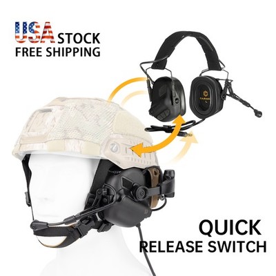 EAMOR M32X Plus Tactical Headset With Helmet ARC Adapters and