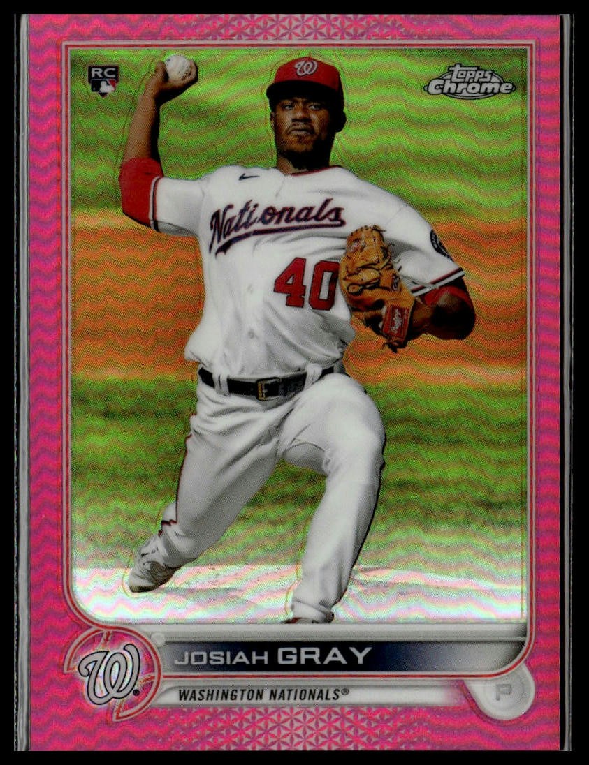 2022 Topps Chrome #160 Josiah Gray Magenta Refractor #/399