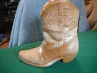 New ListingVintage Frankoma Desert Gold Cowboy Boot Planter