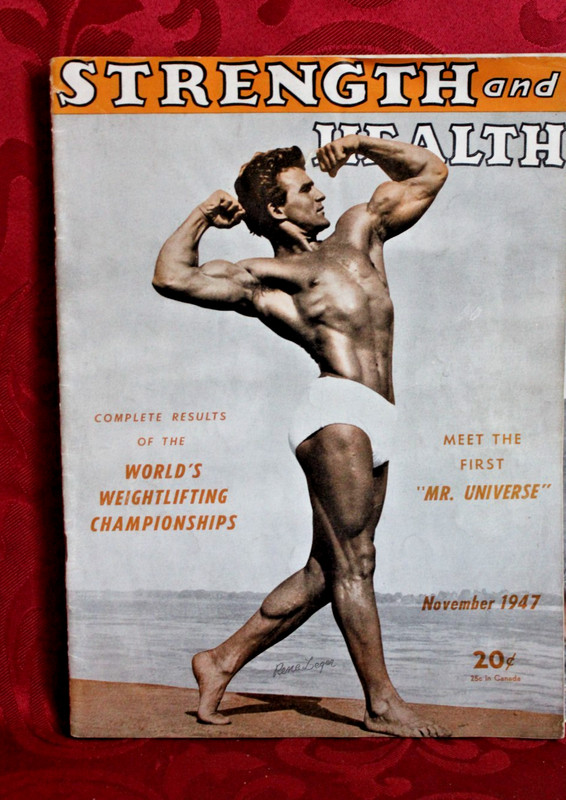 Strength & Health Magazine November 1947 Vintage (1st Mr. Universe on Cover)