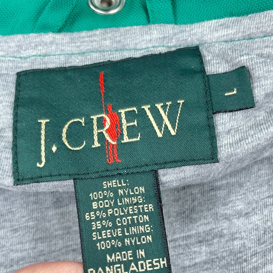 Винтажный J экипажа гребец плащ мужчин большой зеленый дождевик с капюшоном с подкладкой 90-х - Изображение 2 из 4