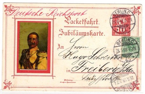 Postal City BERLIN COLLODIUMKARTE In FERNVERWUNG Franked (CA8720)
