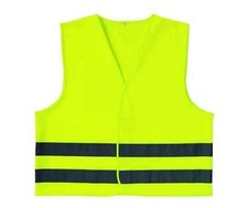 Gelbe Warnweste aus Mesh 2 reflektierende Streifen