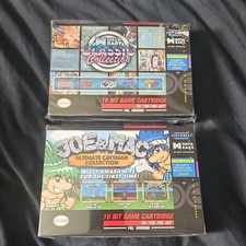 Joe and Mac Caveman Collection and Data East Classics Collection Sealed Snes