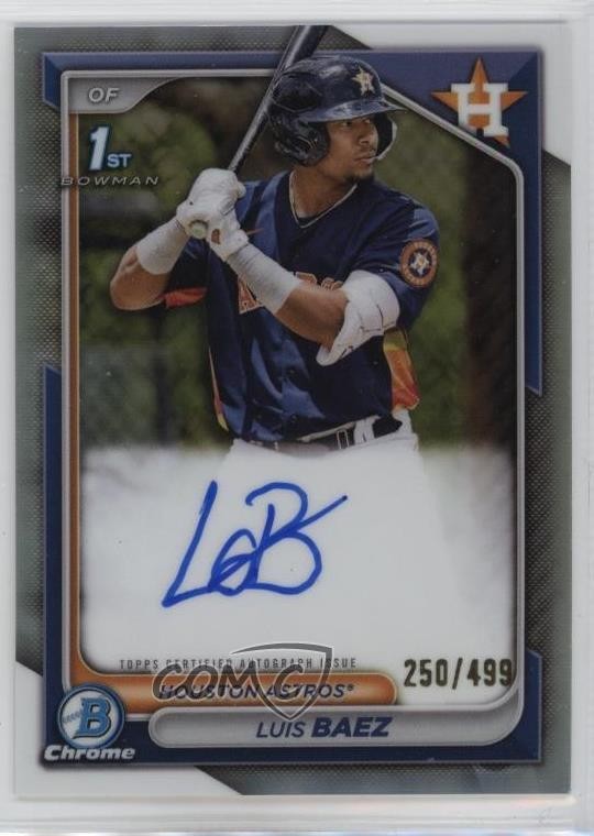 2024 Bowman Chrome Prospect Auto Refractor /499 Luis Baez #CPA-LB Auto 0a98