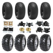 19X7-8 Wheel 18x7X8 Tire Rim 4 Bolts Hub for ATV UTV Quad Hardpack Race Sport