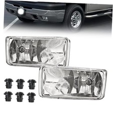 Fog Lights Assembly Compatible with 2007-2015 Chevy Silverado, Clear Lens