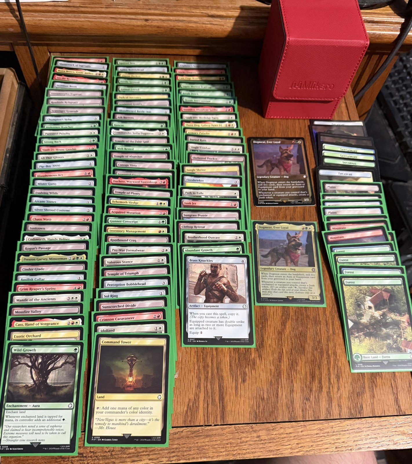 Magic The Gathering Fallout Commander Deck Scrappy Survivors Dogmeat ...