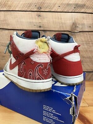 Size 9.5 - Nike SB Dunk High Pro Cheech And Chong White/Red Size 9.5 - Nike SB Dunk High Pro Cheech And Chong White/Red