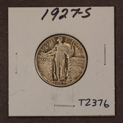 1927-S 25c Standing Liberty Silver Quarter - VG+ Key Date - Value Coin - T2376