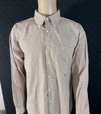 Men's TOMMY HILFIGER Cotton Plaid Check Button Down Top Shirt XL