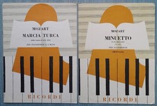 Mozart Türkischer Marsch + Minuett für Klavier alte Musik Erinnerungen 1971 + 1968