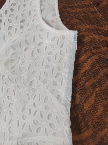 Ann Taylor Beautiful Adorable Lined White Eyelet Skirted Top, NEW, Size 0 - Picture 18 of 18