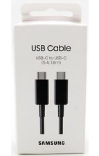 Samsung Type-C to Type-C 1.8m Cable (5A) Black EP-DX510JBEGUS In Retail Box