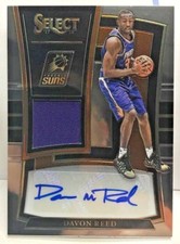 Davon Reed 2017-18 Panini Select Jersey RC Autograph Auto #'d/199 - PHOENIX SUNS