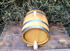 Neue massive Eichenfässer, zum Ausbau von Spirituosen, Wein, Whisky, 5 l, innen mittel verkohlt