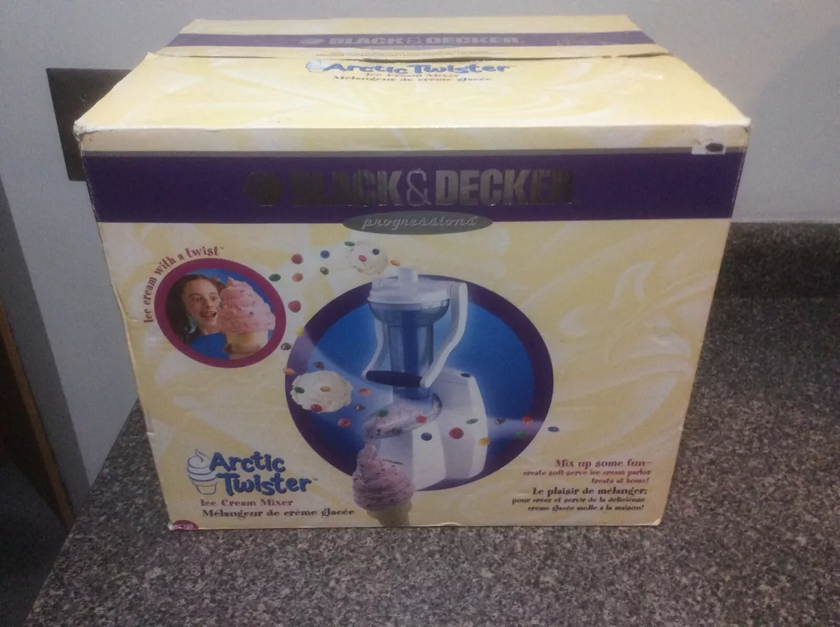 Black Decker Arctic Twister Ice Cream Mixer IC200 Add your