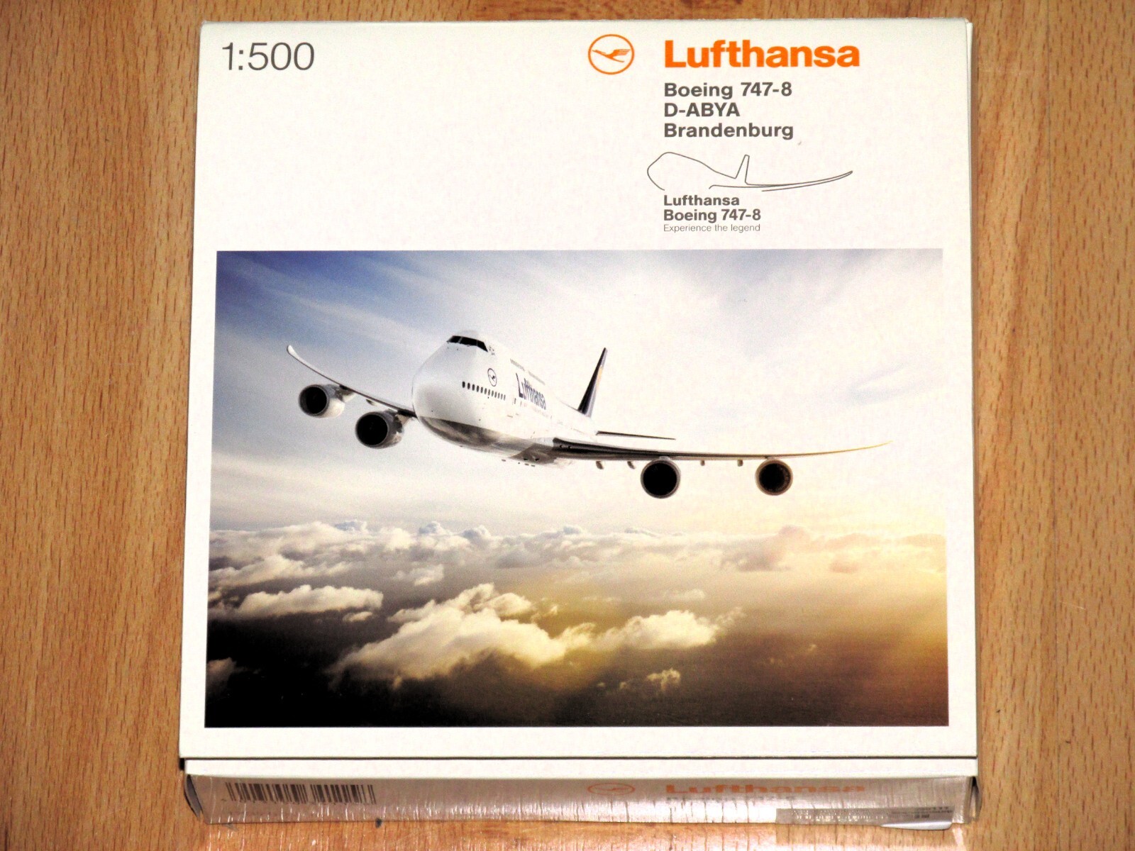 herpa Wings 516068-001 Lufthansa Boeing 747-8 D-ABYA Brandenburg 1:500 Neu+ovp