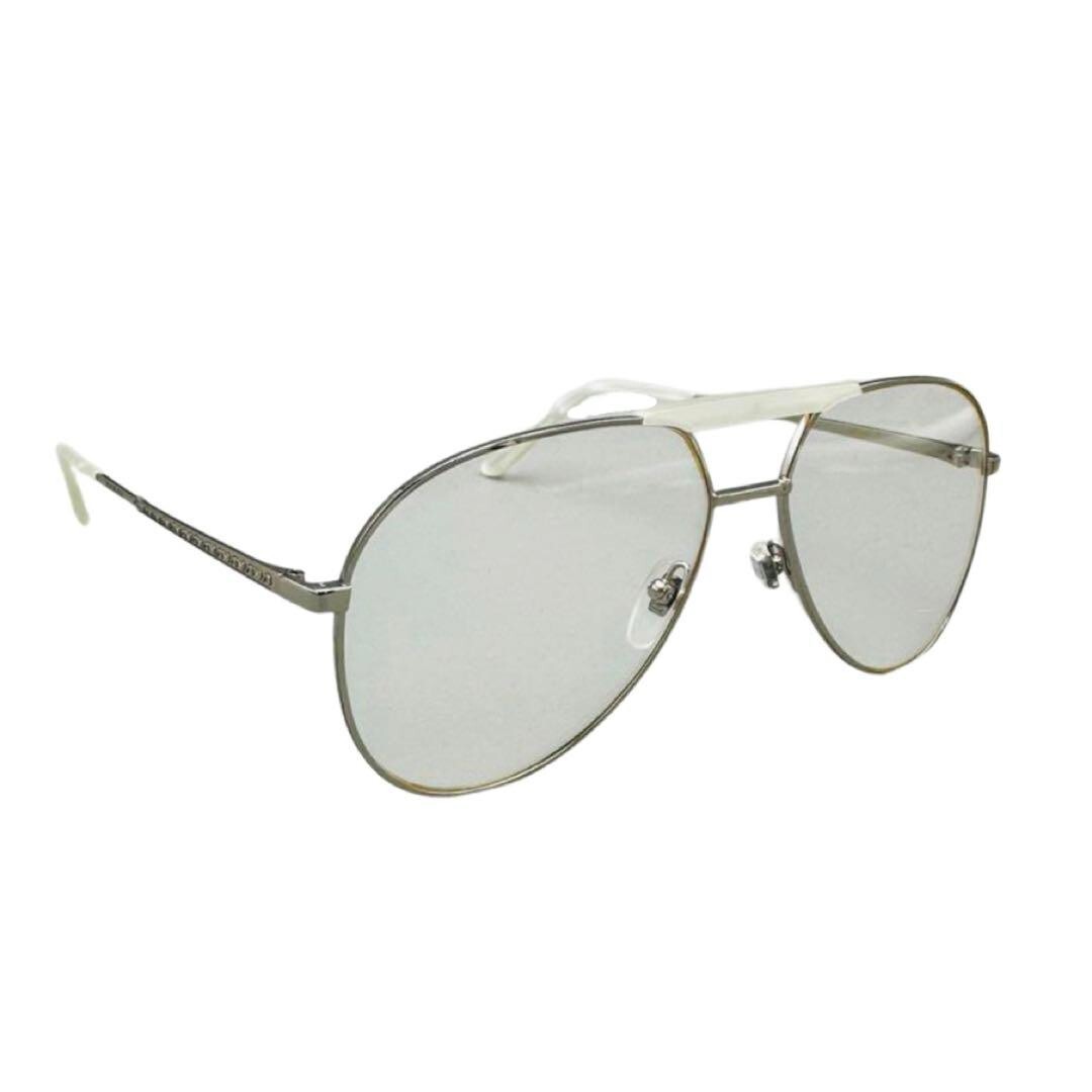 小物 Old Gucci Sunglasses : Clear GUCCI Aviator Clear Sunglasses worn by Hiroomi Tosaka Fashion