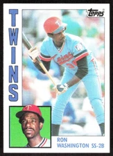 1984 6982A Topps Ron Washington Minnesota Twins #623
